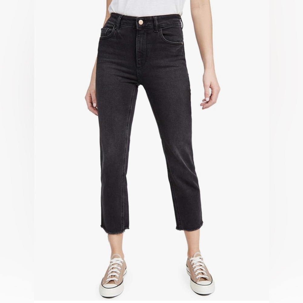 Black high rise vintage ankle jean